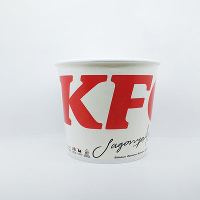 Пищевые одноразовые бумажные ведра Куриная чашка KFC 64 унций 85 унций 130 унций