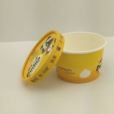 бумажная крышка настраиваемая печатная бумага мороженое чашки печатные контейнеры для приема 8 унций 250 мл бумажная чашка