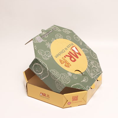 Печатные коробки для пиццы из гофрированного картона