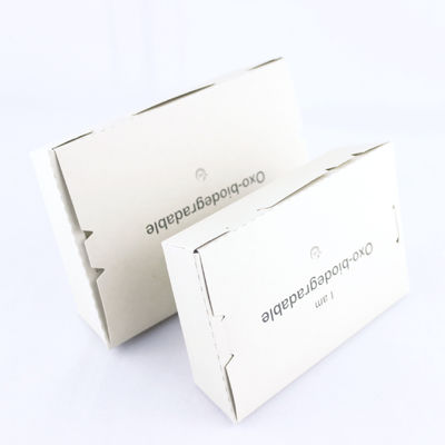 Коробка для упаковки пищевых продуктов одноразового использования из белой бумаги
